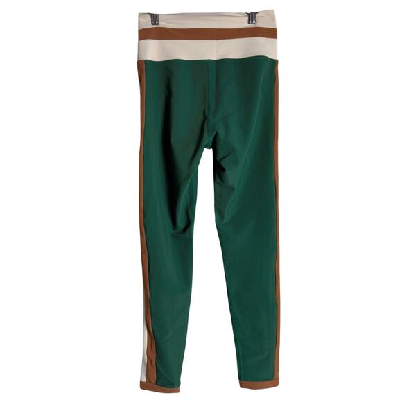 Beach Riot Sport Melinda Colorblock Ribbed Green Mid Rise Leggings Size Medium - Picture 9 of 10